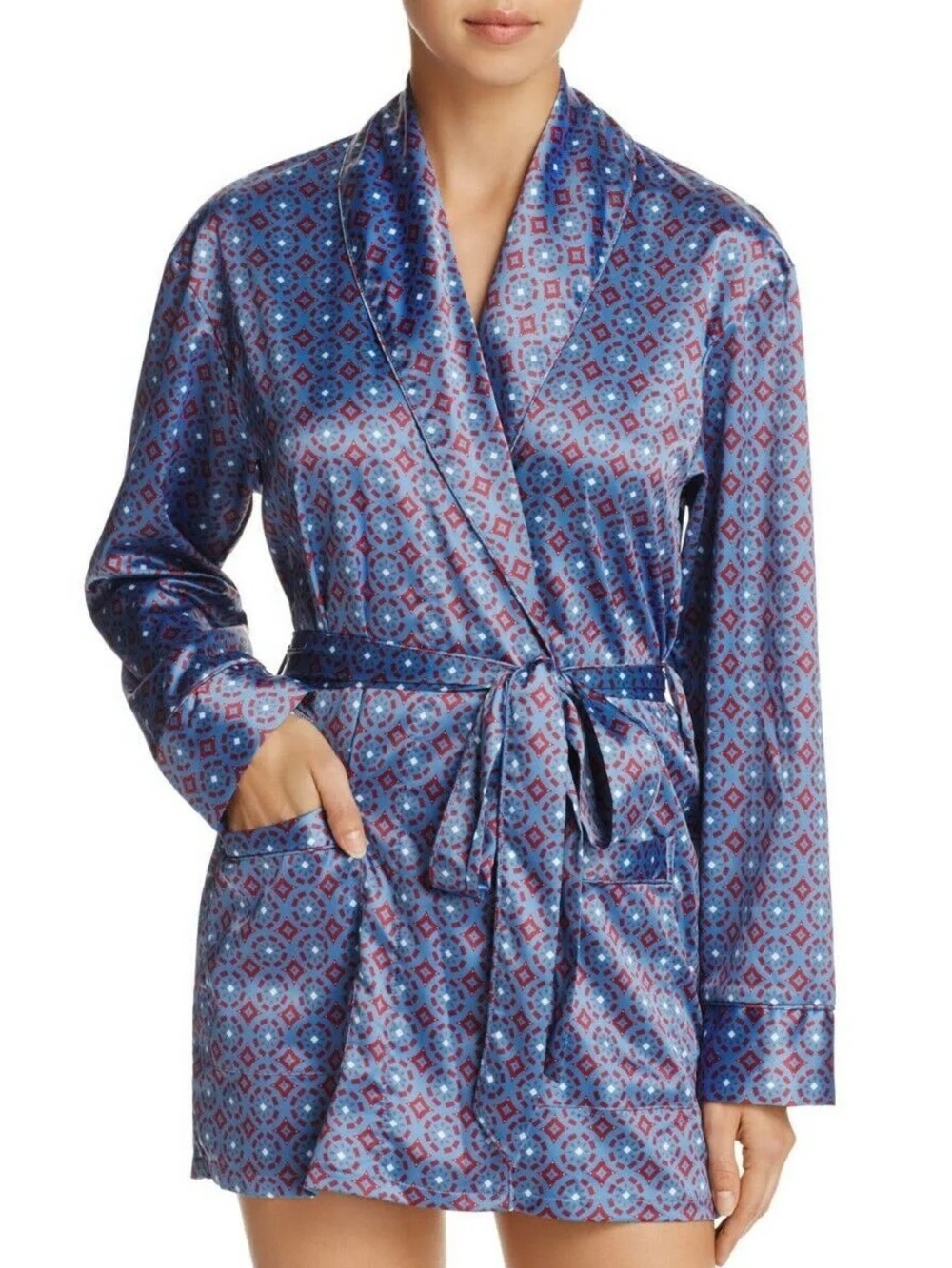 NWT Sam Edelman Satin Lounge Robe, Size S